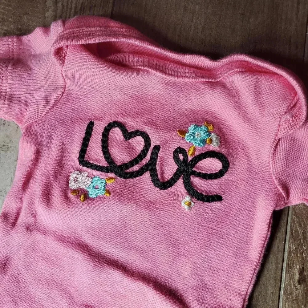Baby Girl Newborn Onesie Bundle - Carter's and Gerber